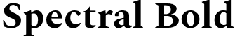 Spectral Bold font - Spectral-Bold.ttf
