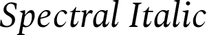 Spectral Italic font - Spectral-Italic.ttf