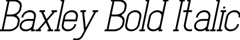 Baxley Bold Italic font - BaxleyBoldItalic-K7W1X.ttf