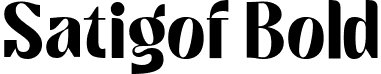 Satigof Bold font - SatigofBold-BLdl8.ttf