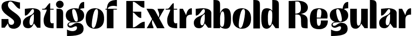 Satigof Extrabold Regular font - SatigofExtrabold-8OrmJ.ttf