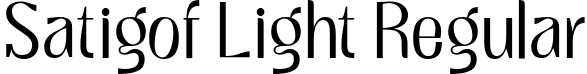 Satigof Light Regular font - SatigofLight-rv0lL.ttf