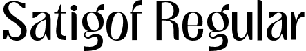 Satigof Regular font - SatigofRegular-KV1Kl.ttf