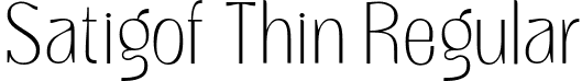 Satigof Thin Regular font - SatigofThin-vnKB4.ttf