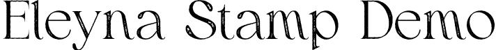 Eleyna Stamp Demo font - EleynaStamp-Regular_demo.otf