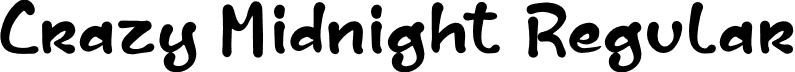 Crazy Midnight Regular font - Crazy Midnight.otf