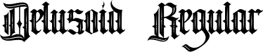 Delusoid Regular font - delusoidregular-pvrap.ttf