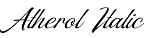 Atherol Italic font - Atherol.otf