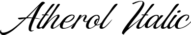 Atherol Italic font - Atherol.ttf