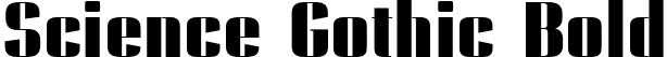 Science Gothic Bold font - ScienceGothic-BdUltCndHiCntr.ttf
