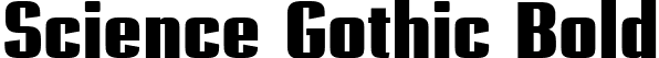 Science Gothic Bold font - ScienceGothic-BdUltCndSmCntr.ttf