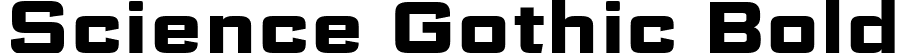Science Gothic Bold font - ScienceGothic-Bold.ttf