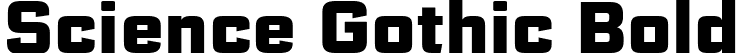 Science Gothic Bold font - ScienceGothic-BoldCnd.ttf