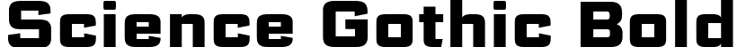 Science Gothic Bold font - ScienceGothic-BoldSmCnd.ttf
