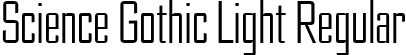 Science Gothic Light Regular font - ScienceGothic-LightUltCnd.ttf