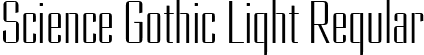 Science Gothic Light Regular font - ScienceGothic-LtUltCndHiCntr.ttf