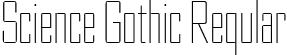 Science Gothic Regular font - ScienceGothic-HairlineUltCnd.ttf