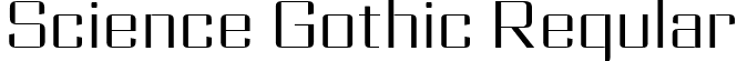Science Gothic Regular font - ScienceGothic-RegSmCndHiCntr.ttf