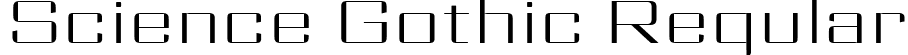 Science Gothic Regular font - ScienceGothic-RegSmExpHiCntr.ttf