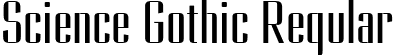 Science Gothic Regular font - ScienceGothic-RegUltCndHiCntr.ttf
