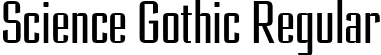 Science Gothic Regular font - ScienceGothic-RegUltCndSmCntr.ttf