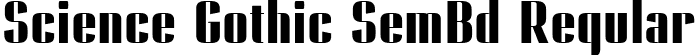 Science Gothic SemBd Regular font - ScienceGothic-SmUltCndHiCntr.ttf