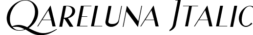 Qareluna Italic font - Qareluna Italic.ttf