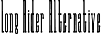 Long Rider Alternative font - LongRiderAlternative.otf