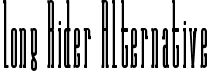 Long Rider Alternative font - LongRiderAlternative.ttf