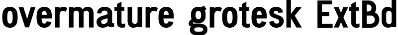 overmature grotesk ExtBd font - overmaturegrotesk-ExtraBold.otf