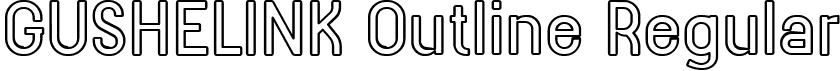 GUSHELINK Outline Regular font - GUSHELINK-Outline.ttf