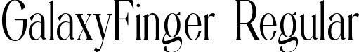 GalaxyFinger Regular font - galaxyfinger.otf