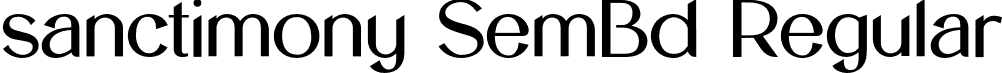 sanctimony SemBd Regular font - sanctimony-SemiBold.otf