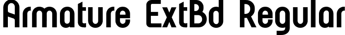 Armature ExtBd Regular font - Armature-ExtraBold.otf