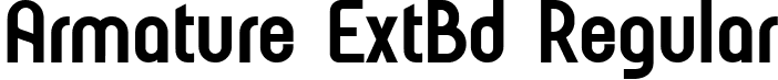 Armature ExtBd Regular font - Armature-ExtraBold.ttf