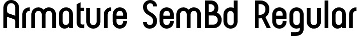 Armature SemBd Regular font - Armature-SemiBold.otf