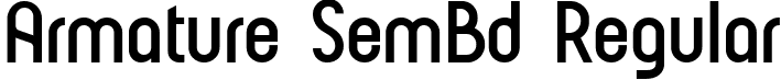 Armature SemBd Regular font - Armature-SemiBold.ttf