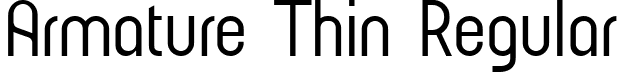 Armature Thin Regular font - Armature-Thin.ttf