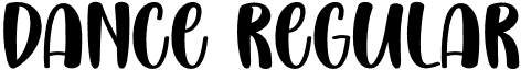 Dance Regular font - Dance.otf