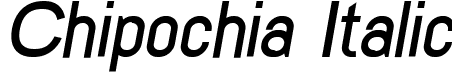 Chipochia Italic font - Chipochia-Italic.ttf