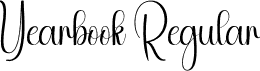 Yearbook Regular font - Yearbook.otf