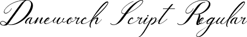 Daneworch Script Regular font - Daneworch.ttf