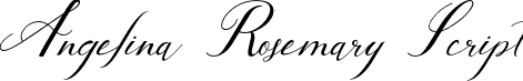 Angelina Rosemary Script font - AngelinaRosemary.otf