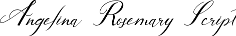 Angelina Rosemary Script font - AngelinaRosemary.ttf