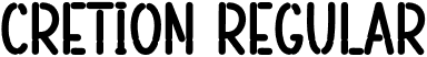 Cretion Regular font - Cretion.otf