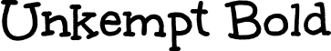 Unkempt Bold font - Unkempt-Bold.ttf