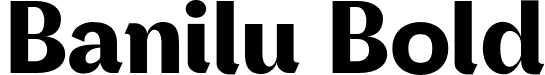 Banilu Bold font - Banilu.otf