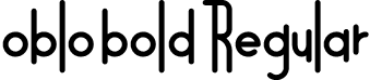 oblo bold Regular font - oblobold-gwblp.otf