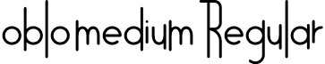 oblo medium Regular font - oblomedium-ovmao.otf