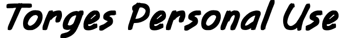 Torges Personal Use font - TorgesPersonalUse-Regular.otf